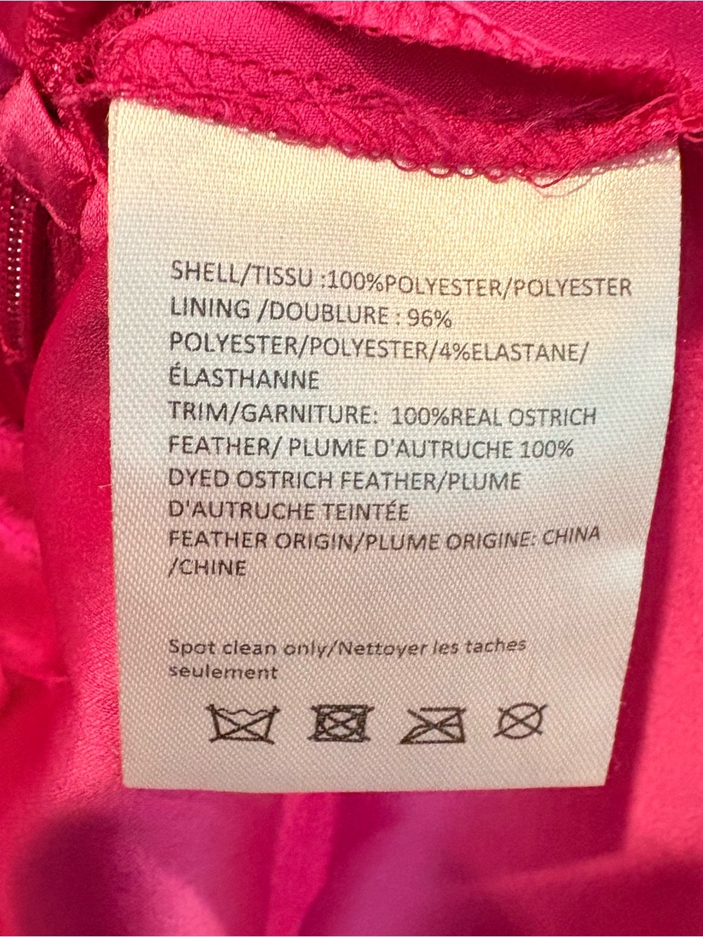 Milly Vibrant Fuchsia Feathered Mini Dress NWT - Picture 11 of 13